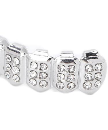 Hip Hop Teeth Brace Teeth Protection Hip Hop Teeth Charming Alloy for Halloween Party for Men for Concert for Hip Hop Fashion Shows for Women(Silver) - Buy Online on GoSupps.com