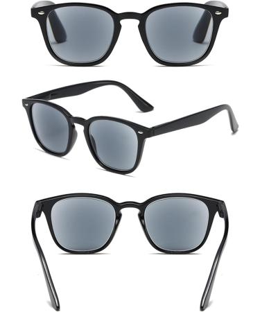 Abetos Reading Glasses with Sun Protection | Tinted Sunglasses for Men & Women | Blue Light Filter & Spring Hinges | Black 1.5x Reading Aid - Buy Online on GoSupps.com