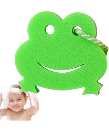 Decorhome Body Sponge for Shower | Animal Shape Deep Cleansing Scrubber | Bathing Sponge Cartoon Scrubber for Body Wash Cleaning Bathing Accessories Frog - Buy Online on GoSupps.com