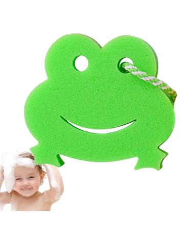 Body Sponge for Shower | Animal Shape Deep Cleansing Scrubber | Bathing Sponge Cartoon Scrubber for Women Men Kids Body Cleansing Supplies Frog