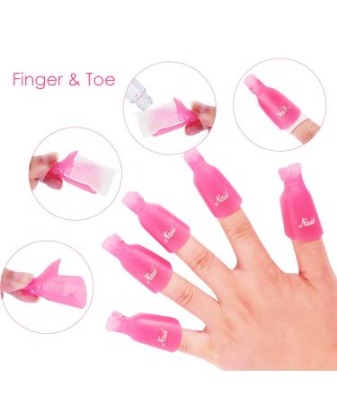Premium Nail Polish Remover Clips Set - 600 Cotton Pads Nail Tips & Tools for Effortless Nail Care - Buy Online on GoSupps.com