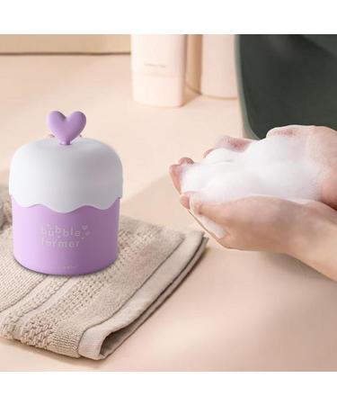 Cleanser Foam Maker Cute Macaron Color Face Wash Foam Maker for Face Wash Portable Facial Cleaning Tool Deep Skincare Cleaner Tools Purple - Buy Online on GoSupps.com
