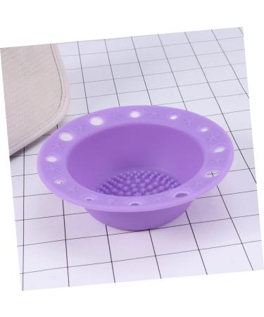 1pc Silicone Brush Cleaner Makeup Cleaner Pad Cleaner Brush Pad Silicone Brush Washing Mat Cosmetic Brush Cleaner Make up Brush Cleaning Pad Makeup Brush Purple Scrubber medium Purple - Buy Online on GoSupps.com