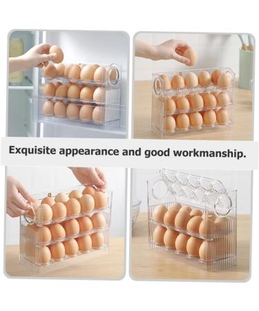 GRIRIW Fridge Egg Holder Egg Storage Box Mini Drawer Space Savers Organizers Plastic Household Egg Holder Egg Rack Dedicated - Buy Online on GoSupps.com
