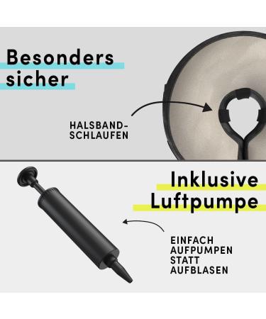 STUCH Inflatable Neck Brace - Soft Protective Collar for Comfortable Recovery Leak Protection Gray XL - Shop Internationally - Buy Online on GoSupps.com