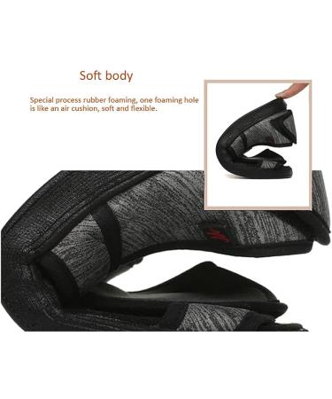 ZJING Men's Diabetic Recovery Shoes - Adjustable Orthopedic Wide Width Walking Slippers for Arthritis, Edema, Swollen Feet - Grey - Size 12 - Buy Online on GoSupps.com