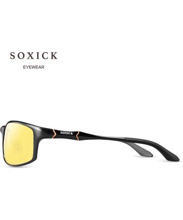 SOXICK Driving Glasses 6128-Black | Men & Women's Polarized Sunglasses - Buy Online on GoSupps.com