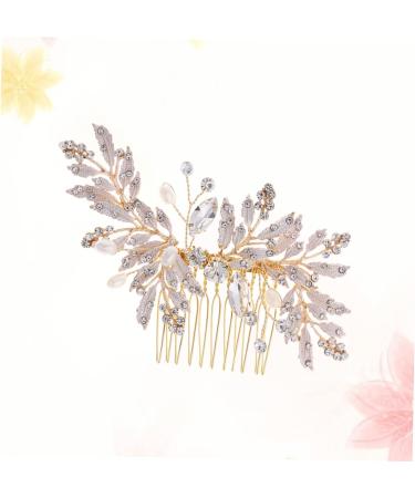 Didiseaon Rhinestone Hairpin Bridal Hair Clip Pearl Hair Clip Wedding Hair Clip Wedding Hair Comb Rhinestone for Hair Rhinestone Side Comb Hair Teasing Comb Bride Dress Hair up - Buy Online on GoSupps.com