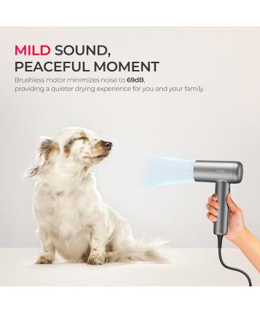 Buy TYMO Hair Dryer - High-Speed Ionic Blow Dryer with Adjustable Diffuser Fast Drying Zero Damage Low-Noise 3 Speeds & 4 Temps for Professional Home Styling | International Shipping Available - Buy Online on GoSupps.com