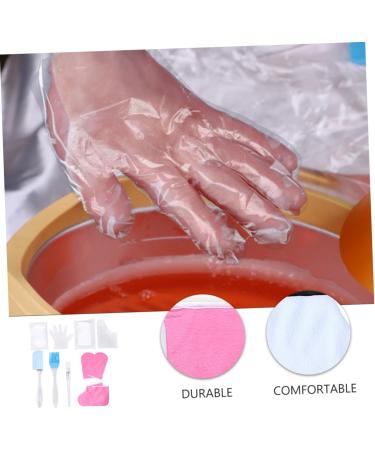 Healeved 3 Sets Hand and Foot Care Set Spa Gloves Nursing Accessories Paraffin Wax Warmer Bath Gloves Moisturizer Socks Bath Mitt Work Pink Bath Spa Hand Use Plastic Gloves (foot Covers) - Buy Online on GoSupps.com