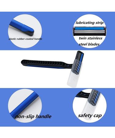 Bulk Disposable Razors for Men & Women - Individually Wrapped 200 Pack | Multipurpose Blue Razors - Buy Online on GoSupps.com