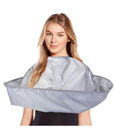 MSDADA hairdressing cloak hair cutting clasp umbrella waterproof and foldable hairdressing walls recipient hairstyle silver hairdressing requirement umbrella cape hairdresser accessories for hair styling cuts salon