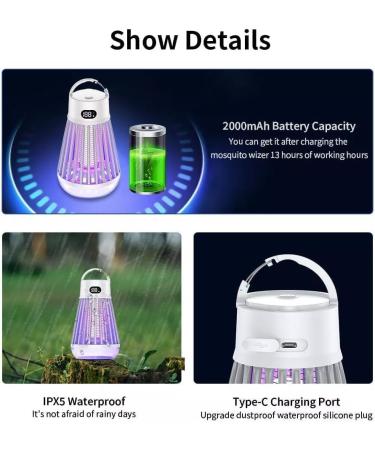 Zappify 2.0 Zappify Mosquito Zapper Zappify Bug Zapper 2.0 Zappify Pro Bug Zapper Zappify Portable Home Mosquito Zapper (2 PCS*Black) - Buy Online on GoSupps.com
