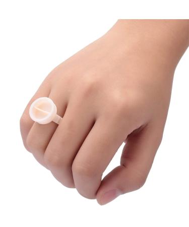 100 Pieces Silicone Cup Rings - Semi-Permanent Nail Art Glue Holders for Eyelash Extensions & Nail Art (L - Buy Online on GoSupps.com