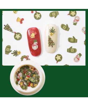 Santa Tree Snowflake Art for Nail Christmas DIY Claus 12 Colorful Supplies Decorations Boxes - Buy Online on GoSupps.com