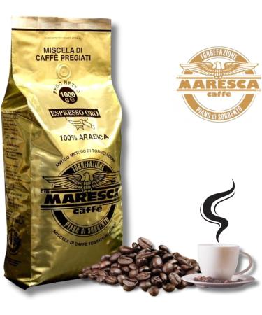 Caf Maresca: le go t de la diff rence. M lange 100% arabica. Paquet de 1 kg de grains de caf  - Buy Online on GoSupps.com