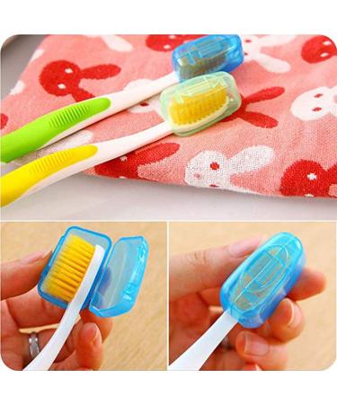 Eqlef Toothbrush Storage Box - 2 Toothbrush & Toothpaste Holder with 2 Head Covers for Travel & Camping - Stylish & Durable Plastic Case - Buy Online on GoSupps.com