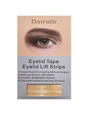 480Pcs Large Eyelid Tape Invisible Eyelid Strips Droopy Eyelid Lifter Self-Adhesive Fiber Eyelid Correcting Strips for Droopy Hooded Mono-eyelids