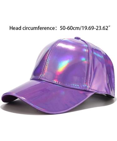 Adjustable Holographic Rainbow Baseball Cap for Men & Women - Perfect for Running Workouts & Outdoor Activities - Buy Online on GoSupps.com