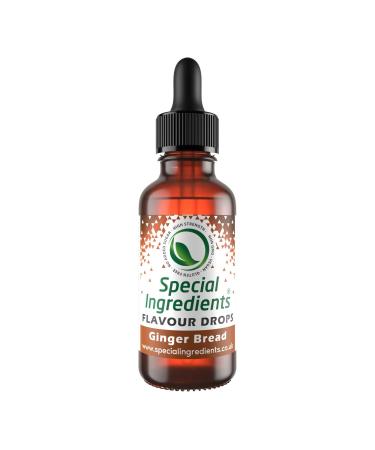 Ginger Bread Flavour Drop 30ml Highly Concentrated Versatile Food Flavouring - Vegan Non GMO Gluten Free Ginger Bread 30 ml (Pack of 1)