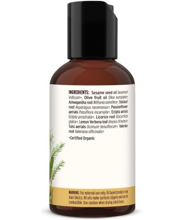 Banyan Botanicals Vata Massage Oil Organic Herbal Massage Oil for Calm & Relaxation Ayurvedic Oil with Organic Ashwagandha  - 2 Oz - Buy Online on GoSupps.com