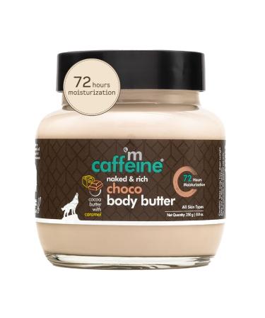 MCaffeine Cocoa & Shea Body Butter for Dry Skin | 100% Vegan & Natural | Deep Moisturizing Body Cream Lotion with Argan Oil & Vitamin E  Reduces Stretch Marks | Non Sticky & Mineral Oil Free | 8.8 Oz