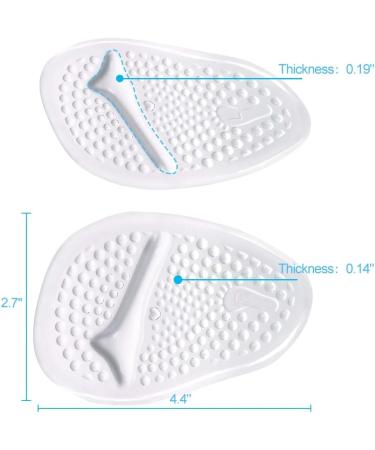 All Day Comfort Gel Forefoot Insoles for Women - 2 Pairs for High Heels | International Shipping Available - Buy Online on GoSupps.com