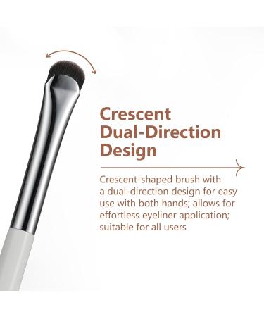 Eyeliner Brush - Crescent-Shaped Eyeliner & Brow Brush for Perfect Precision | International Shipping Available - Buy Online on GoSupps.com