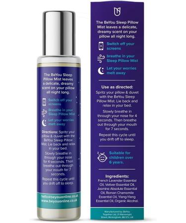 BeYou Sleep Pillow Mist 30ml - Deep Sleep Spray for Restful Nights - Buy Online on GoSupps.com