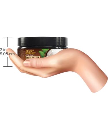 Desert Essence Coconut Body Butter 7.5oz | Deeply Moisturizing with Hyaluronic Acid & Coffee Oil | Antioxidant-Rich Coconut & Moringa Oils | Shop Internationally - Buy Online on GoSupps.com