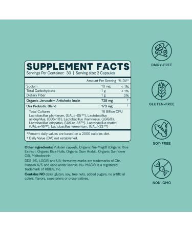 Ora Lady Bugs Probiotic & Prebiotic Supplement for Women - 60 Capsules - Buy Online on GoSupps.com