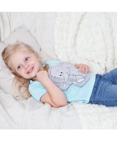 Green Woodpecker Heat Zoo Elephant - Grape Seed Heating Pillow for Children | Washable Cuddly Toy for Abdominal Pain & Cold Relief - Buy Online on GoSupps.com