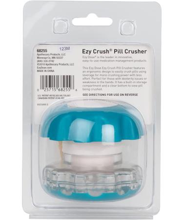 EZY DOSE Pill Crusher and Grinder with Storage Compartment - Large, Colors May Vary - Buy Online on GoSupps.com