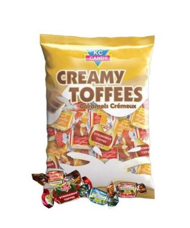 KC Candy Creamy Toffees 90g Box of 12-Fd
