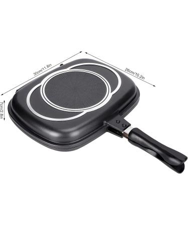 32cm Cast Aluminum Double-Sided Frying Pan | Versatile Barbecue Cooking Tool for Home & Outdoor | Premium Cookware Accessories - Buy Online on GoSupps.com