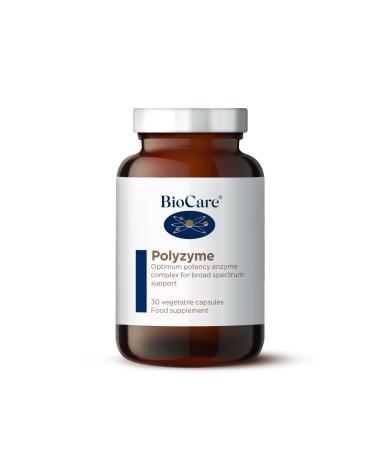 BioCare Polyzyme Forte | Enzyme Complex for Broad Spectrum Support with Bromelain Lipase Protease and Amylase | Vegan Friendly - 30 Capsules 30 count (Pack of 1)