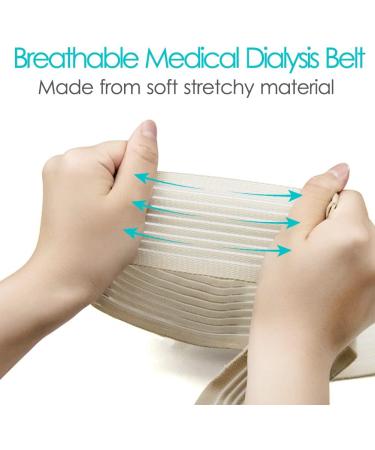 Buy 2 Pack Breathable PD Dialysis Belt - Peritoneal Dialysis Accessories for J Tube Catheter & Feeding Tube - Medium Size for Men & Women - Stomach Support - Beige - Buy Online on GoSupps.com