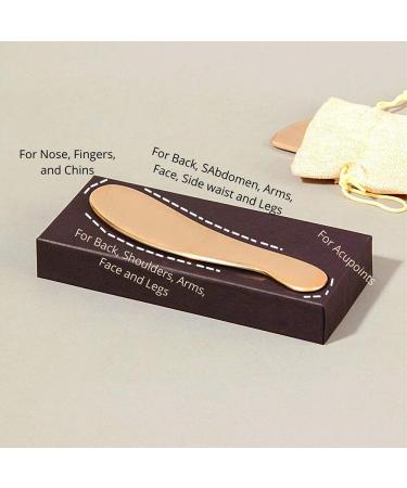 Kansa Gua Sha Tool - S Shaped Bronze Face Massager for SPA Acupuncture & Trigger Point Therapy - International Shipping Available - Buy Online on GoSupps.com