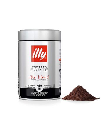 Illy 250gr Pot of Strong Toasted Ground Moka Coffee