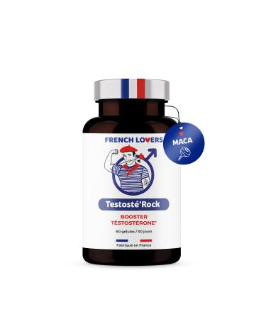 Testost 'Rock Booster Performance Homme | Soutien Taux de Testost rone & Musculation | nergie Vigueur & Vitalit | Maca Zinc Tribulus & Ashwagandha | 60 G lules Fabriqu en France