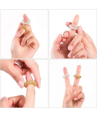 ZDF 25-Piece Finger Massage Rings - Spiky Sensory Stress Reducer Acupressure & Osteoarthritis Relief - 5 Color Options - Buy Online on GoSupps.com