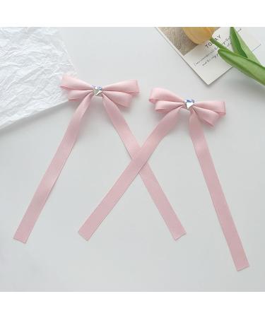 2 Pieces Bowknot Hairpin For Sweet Girls Cute Sweet Charm Hair Barrettes Aesthetics Cloth Hair Accessories Festival Hair Barrettes For Daily Life Large Lovely Hair Barrettes For Woman Hair - Buy Online on GoSupps.com