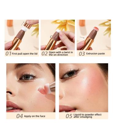 3-in-1 Beauty Wand: Contour, Blush, Highlighter + Applicator | Lightweight, Smooth, Waterproof | Liquid Highlighter Stick for Face & Body - Buy Online on GoSupps.com