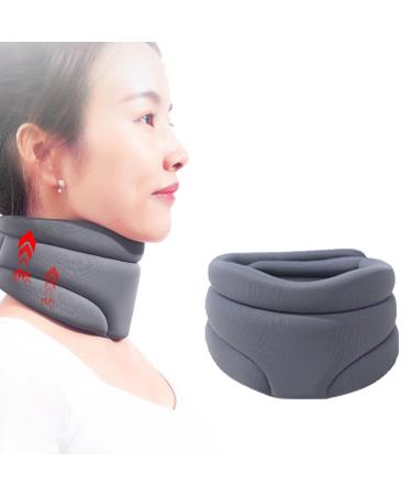 Cervicorrect neck bandage Cervicorrect Neck Brace Cervical Neck Brace for Snoring Neck Brace for Neck Pain and Support Cervical Neck Brace to Stop Snoring New Valentines Gift (Gray) Gray