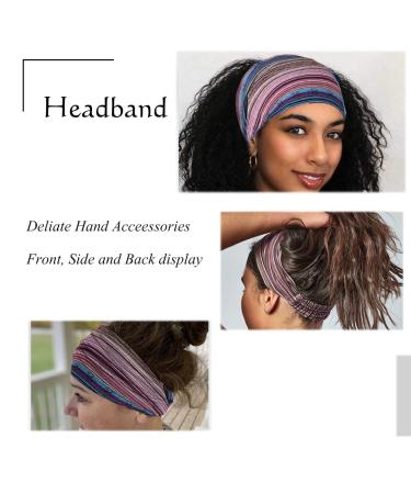 CAKURE Boho Wide Headbands African Head Wraps for Women and Girls - Pack of 3 (Set1) - Buy Online on GoSupps.com
