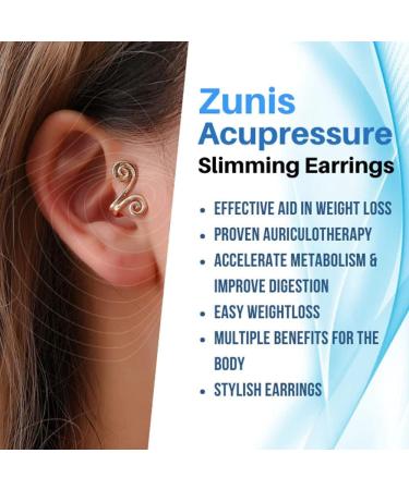 JIAWEIIY Acupressure Slimming Earrings Acupressure Earrings Kyana Lympha-Circurl Magnetic Ear Ornament Zunis Acupressure Magnetic Earrings for Weight Loss (B) - Buy Online on GoSupps.com