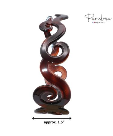 Parcelona French Swirls Wide 1.5 Non-brittle Celluloid Tortoise Shell Hair Headband - Durable Quality - Buy Online on GoSupps.com