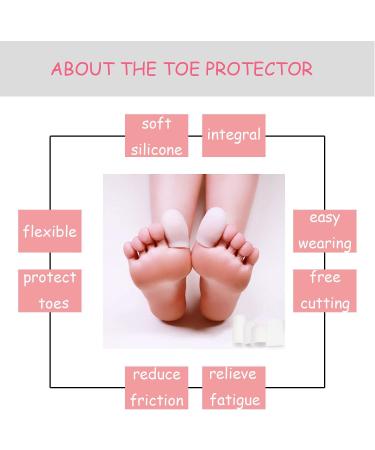 20 pcs Gel Toe Caps, Heel Grips, Toe Protectors, Back of Heel Cushion Pads - Silicone Guards for Foot Comfort - Buy Online on GoSupps.com