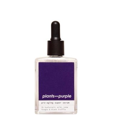 Pro-Aging Serum | Natural Anti-Aging Facial Serum with Hyaluronic Acid & Vitamin C | Vegan Additive-Free for All Skin Types | Plants are Purple  - Buy Online on GoSupps.com
