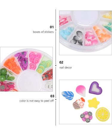 Milists 8 Boxes Soft Ceramic Nail Slices - DIY Resin Fruit Flatback for 3D Nail Art - Perfect for Homemade Polymer Creations - Buy Online on GoSupps.com